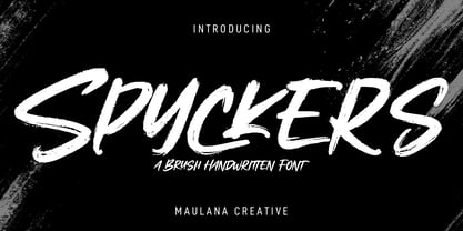 Spyckers Font Poster 1