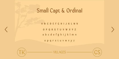 Villages Font Poster 12