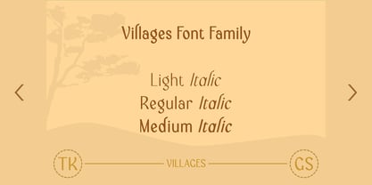 Villages Font Poster 8