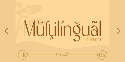 Villages Font Poster 14