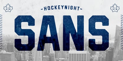 Hockeynight Sans Police Poster 1