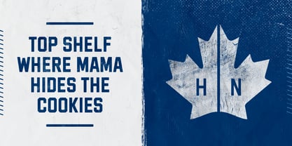 Hockeynight Sans Police Poster 6