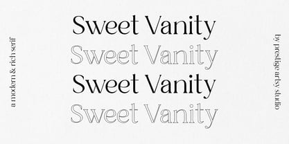 Sweet Vanity Font Poster 1