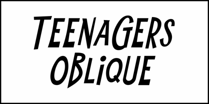 Teenagers JNL Font Poster 4