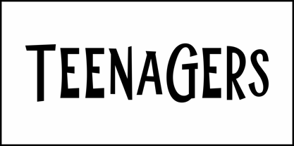 Teenagers JNL Font Poster 2