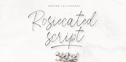 Rosiecated Font Poster 1