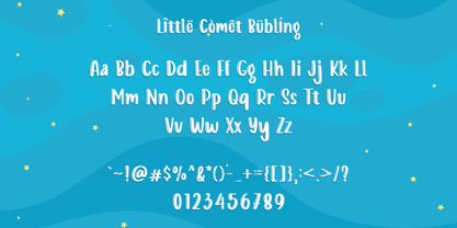 Little Comet Font Poster 12