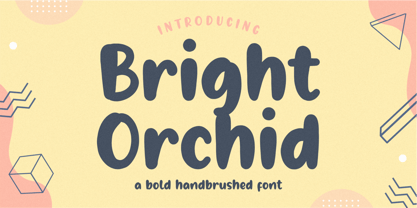 Bright Orchid Font Poster 1
