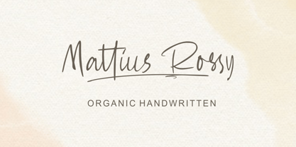 Mattius Rossy Font Poster 1