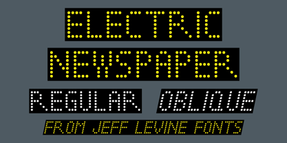 Electric Newspaper JNL Font Poster 1