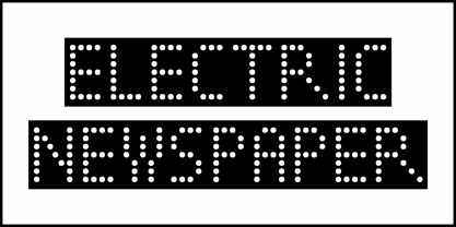 Electric Newspaper JNL Font Poster 2