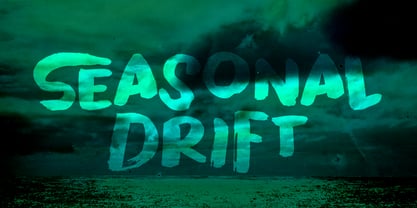 Seasonal Drift Font Poster 1