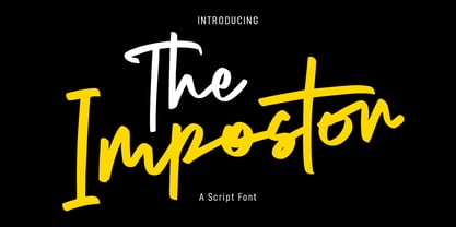 The Impostor Font Poster 1