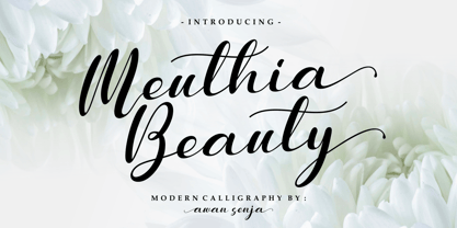 Meuthia Beauty Font Poster 1