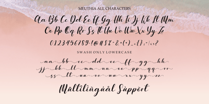 Meuthia Beauty Font Poster 8