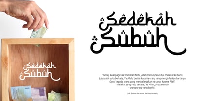Sururim Maudunah Font Poster 3