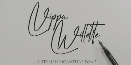 Vippa Willette Font Poster 1