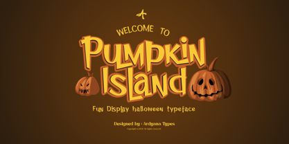 Pumpkin Island Font Poster 1