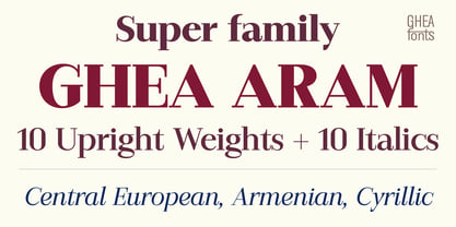 GHEA Aram Font Poster 1