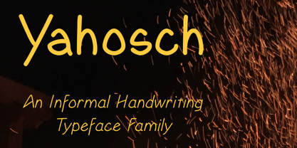 Yahosch Font Poster 1