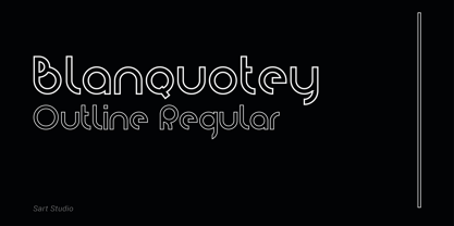 Blanquotey Font Poster 4