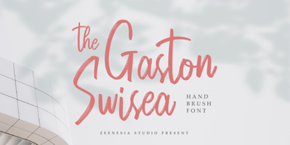 The Gaston Swisea Font Poster 1