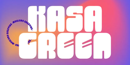 Kasa Green Font Poster 1