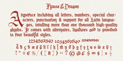 House of the Dragon Font Poster 5