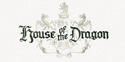 House of the Dragon Font Poster 1