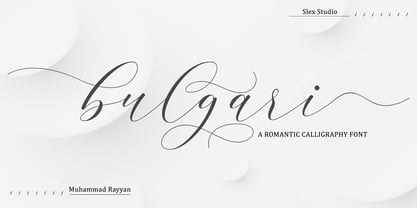 Bulgari Font Poster 1