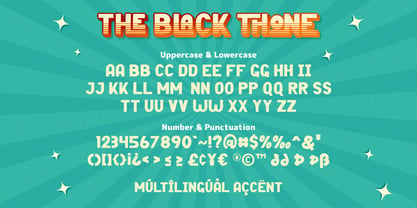 Black Thone Font Poster 6