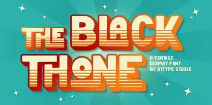 Black Thone Font Poster 1
