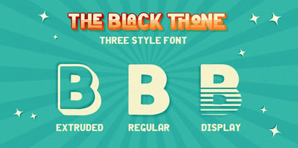 Black Thone Font Poster 7