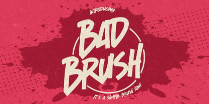 Bad Brush Font Poster 1