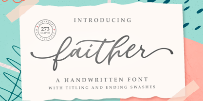 Faither Font Poster 11