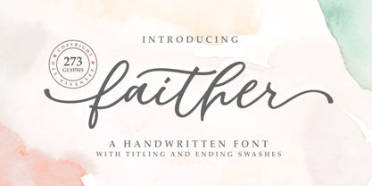 Faither Font Poster 1