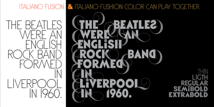 Italiano Fushion New Font Poster 8