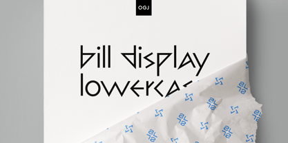 Bill Display Lowercase Fuente Póster 1