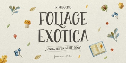 Foliage Exotica Font Poster 1