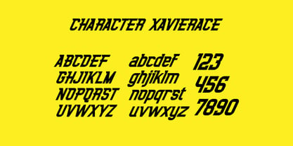 Xavierace Font Poster 6