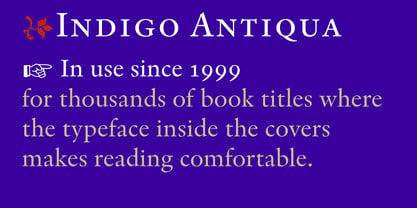 Indigo Antiqua 2 Font Poster 2