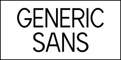 Generic Sans JNL Font Poster 2