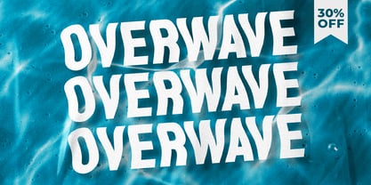 Overwave Font Poster 9