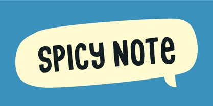 Spicy Note Font Poster 1