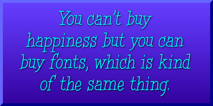 Simple Serif Font Poster 2