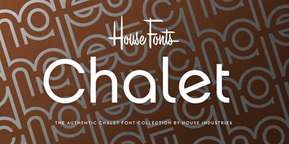 Chalet Font Poster 1