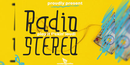 Radio Stereo Font Poster 1