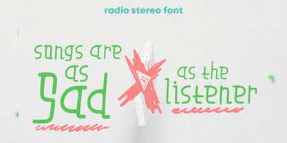 Radio Stereo Font Poster 4