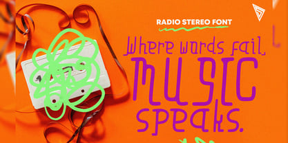 Radio Stereo Font Poster 2