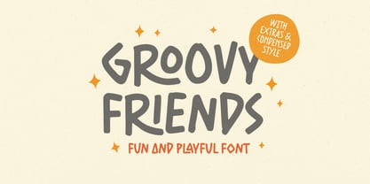 Groovy Friends Fuente Póster 11